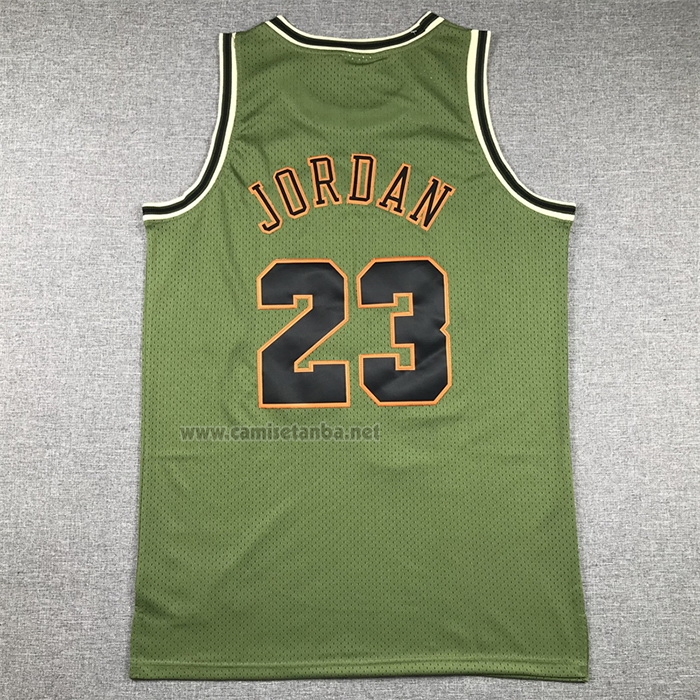 Camiseta Chicago Bulls Michael Jordan #23 Mitchell & Ness 1997-98 Verde2